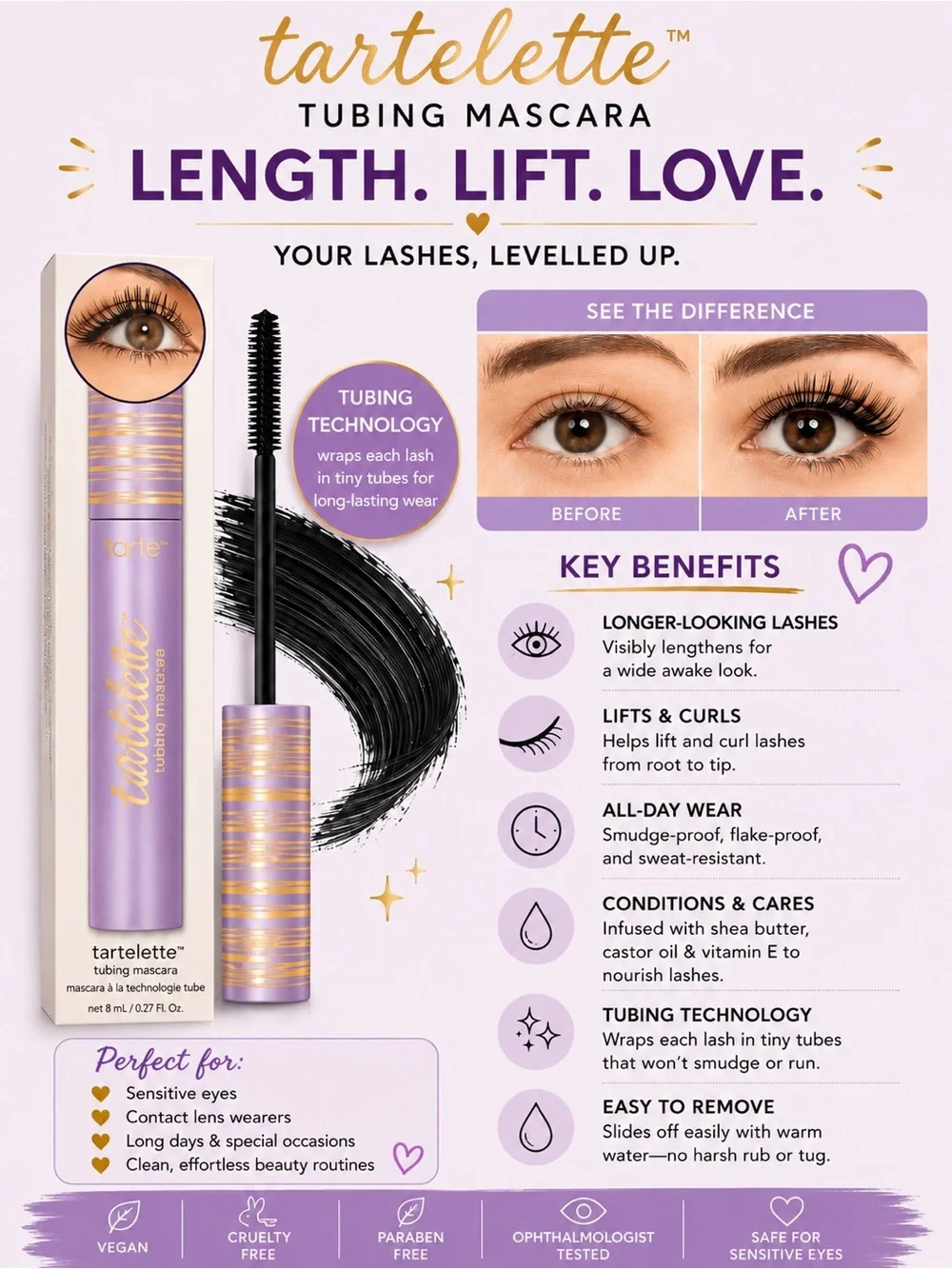 Tarte Tartelette Tubing Mascara New in Box